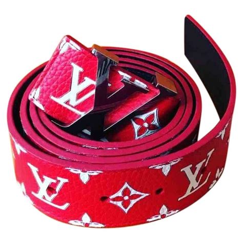 louis vuitton belt emblem|Louis Vuitton logo in red.